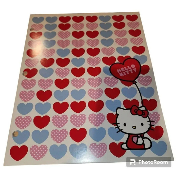 New Sanrio Hello Kitty 3 Ring Pocket Binder Lot Lot Of 3 - Picture 5 of 10
